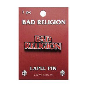 Bad Religion Enamel Lapel Pin -  80s 90s Punk Rock Music Band Apparel Gift NWT